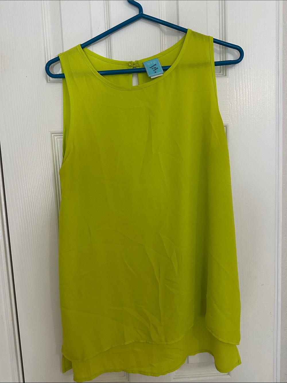 h.i.p. Neon Lime Sleeveless Tank Top